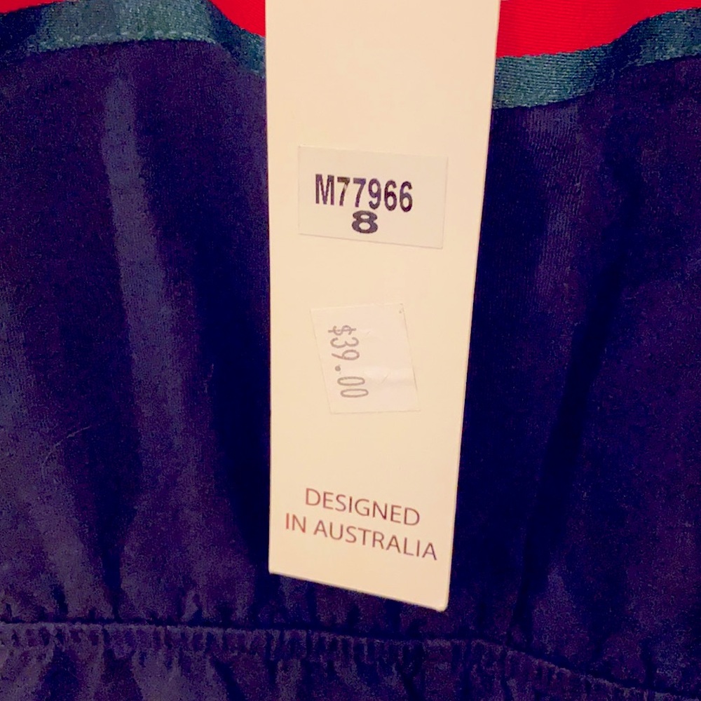 Morning Mist Navy blue Romper playsuit size 8 - Picture 5 of 5